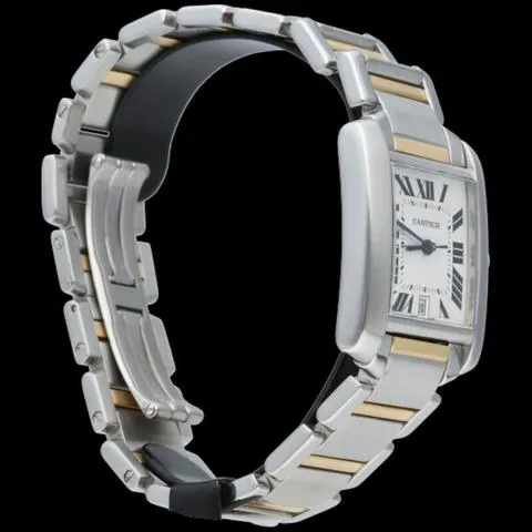 Cartier Tank Française W51005Q4 28mm Yellow gold and Stainless steel Silver 4