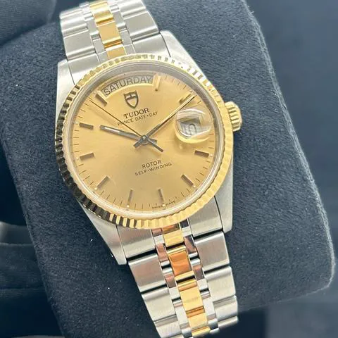 Tudor Prince Date-Day 76213 36mm Yellow gold and stainless steel Gold