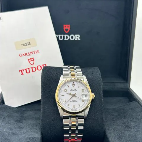 Tudor Prince Date 74033 34mm Yellow gold and Stainless steel White 1