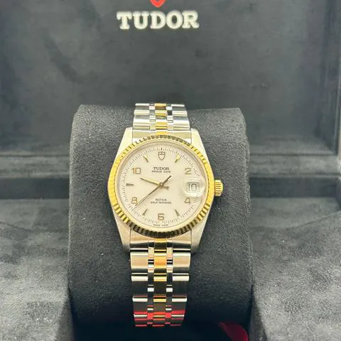 Tudor Prince Date 74033 34mm Yellow gold and Stainless steel White 2