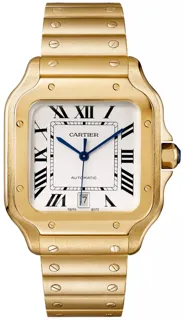 Cartier Santos Yellow gold Silver