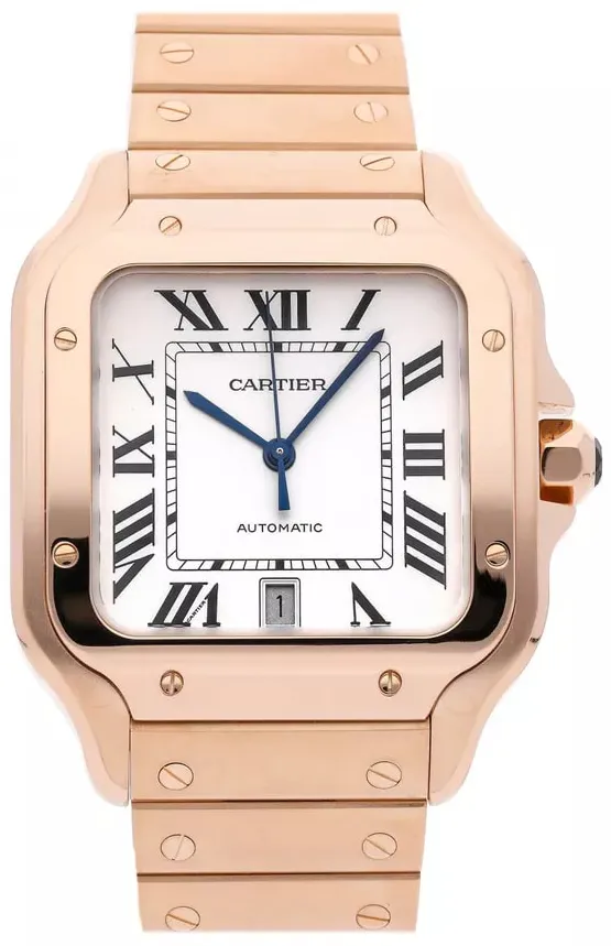 Cartier Santos WGSA0018 40mm Rose gold Silver