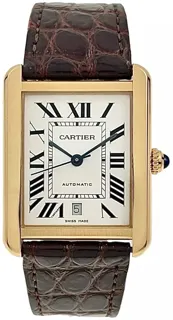 Cartier Tank Solo W5200026 Rose gold and Stainless steel Silver