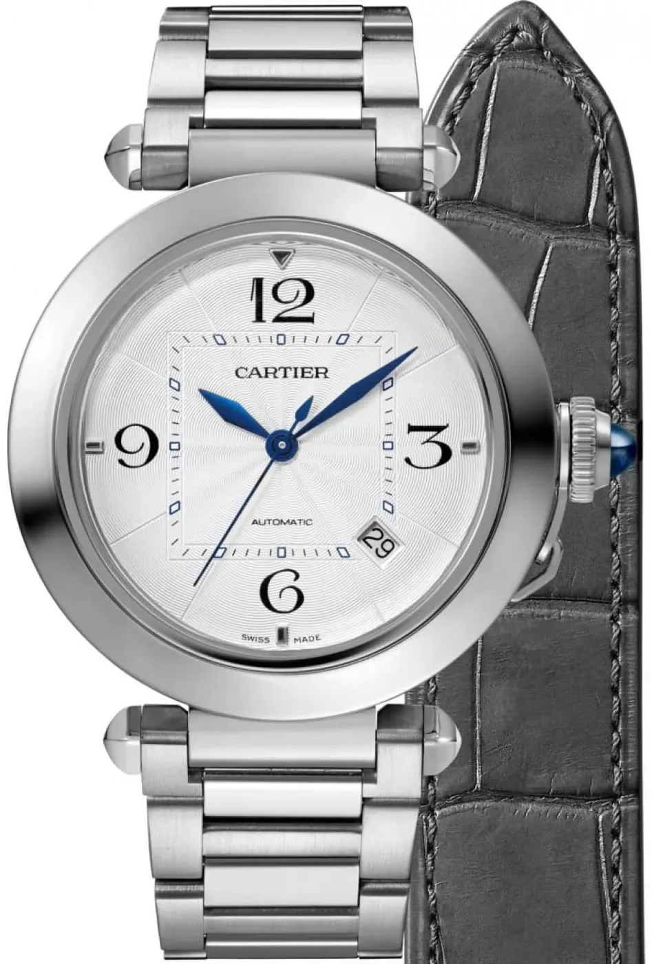 Cartier Pasha WSPA0013 35mm Stainless steel Silver