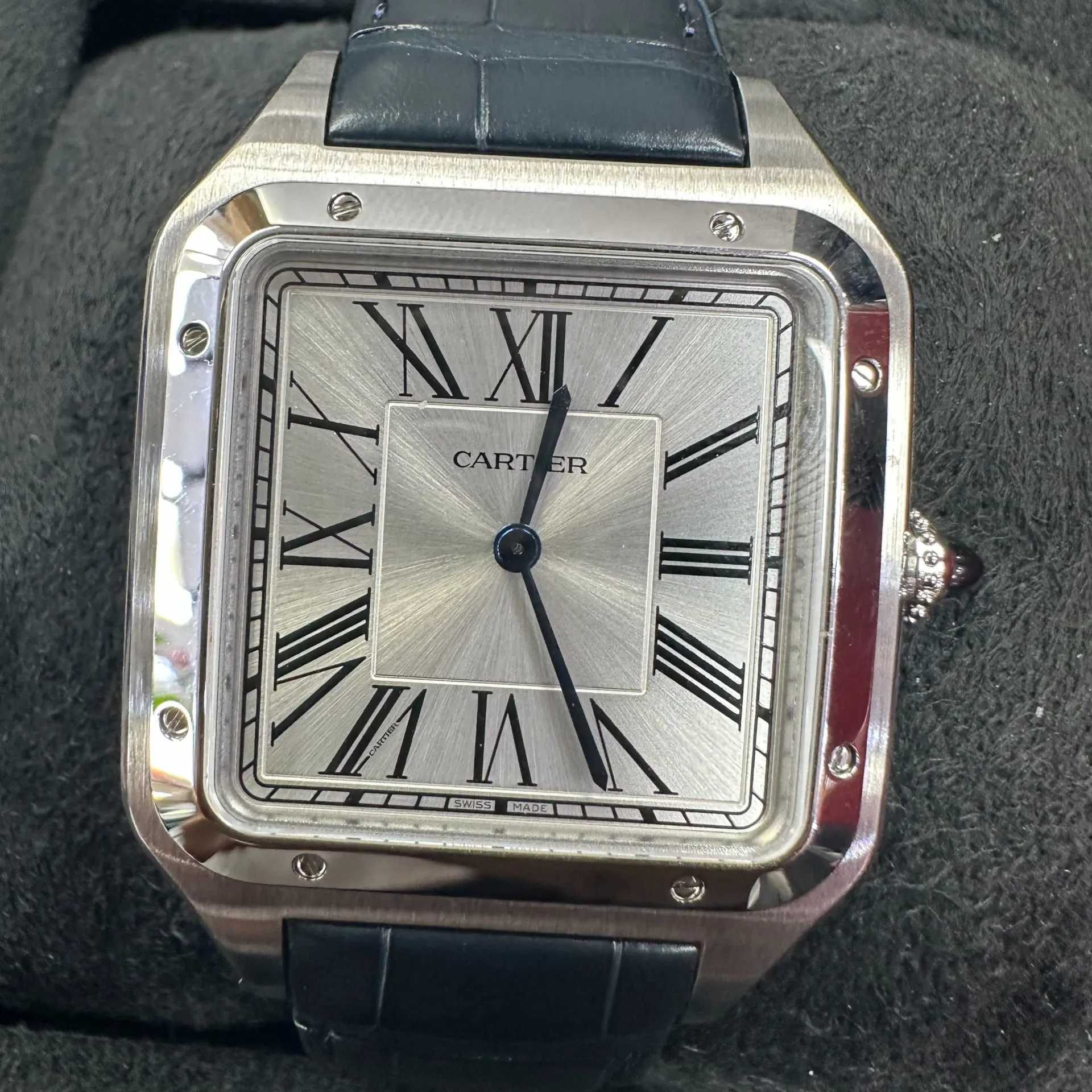 Cartier Santos Dumont WSSA0032 46.5mm Stainless steel Silver