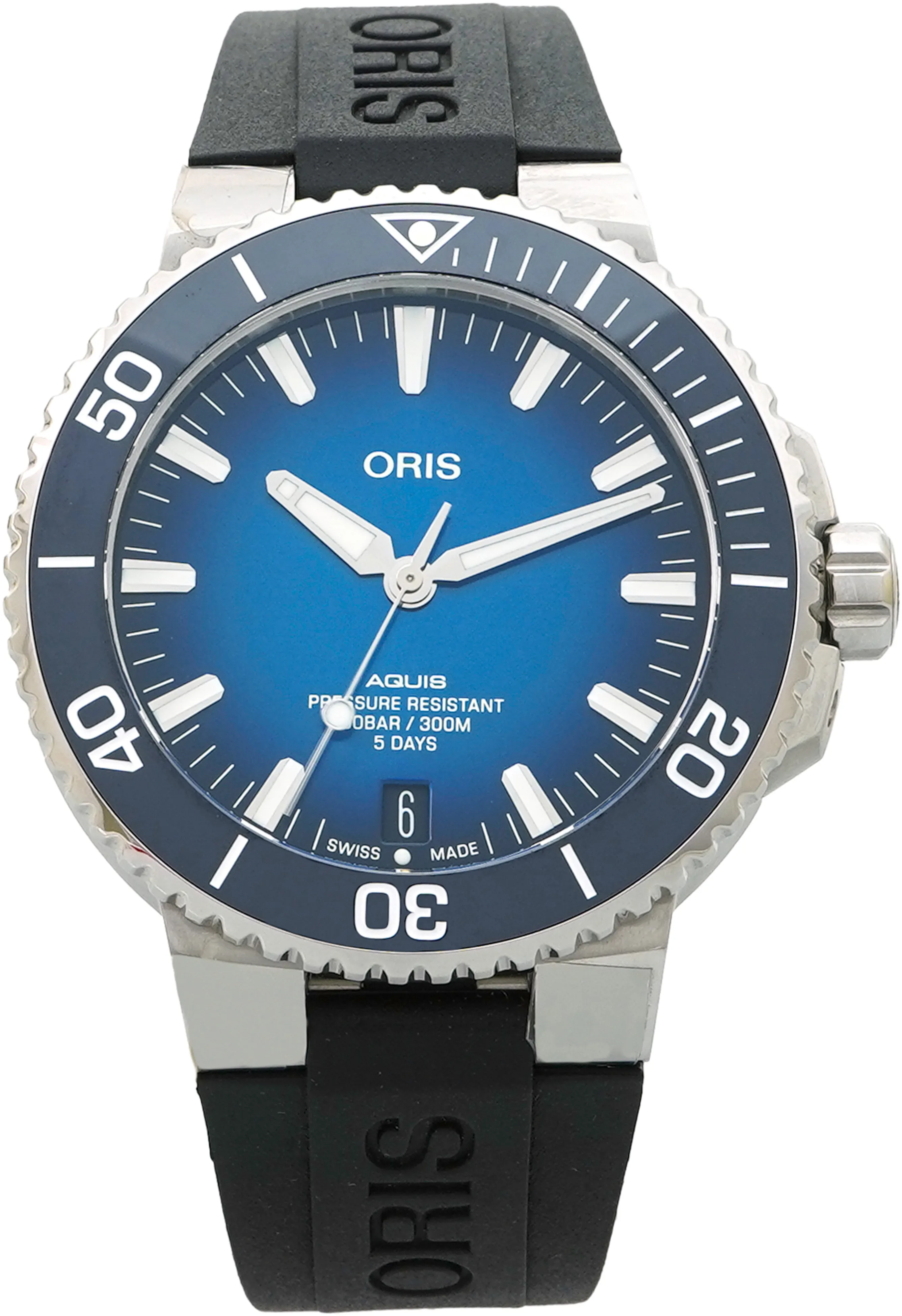 Oris Aquis Date 01 400 7763 4135 43.5mm Stainless steel Blue