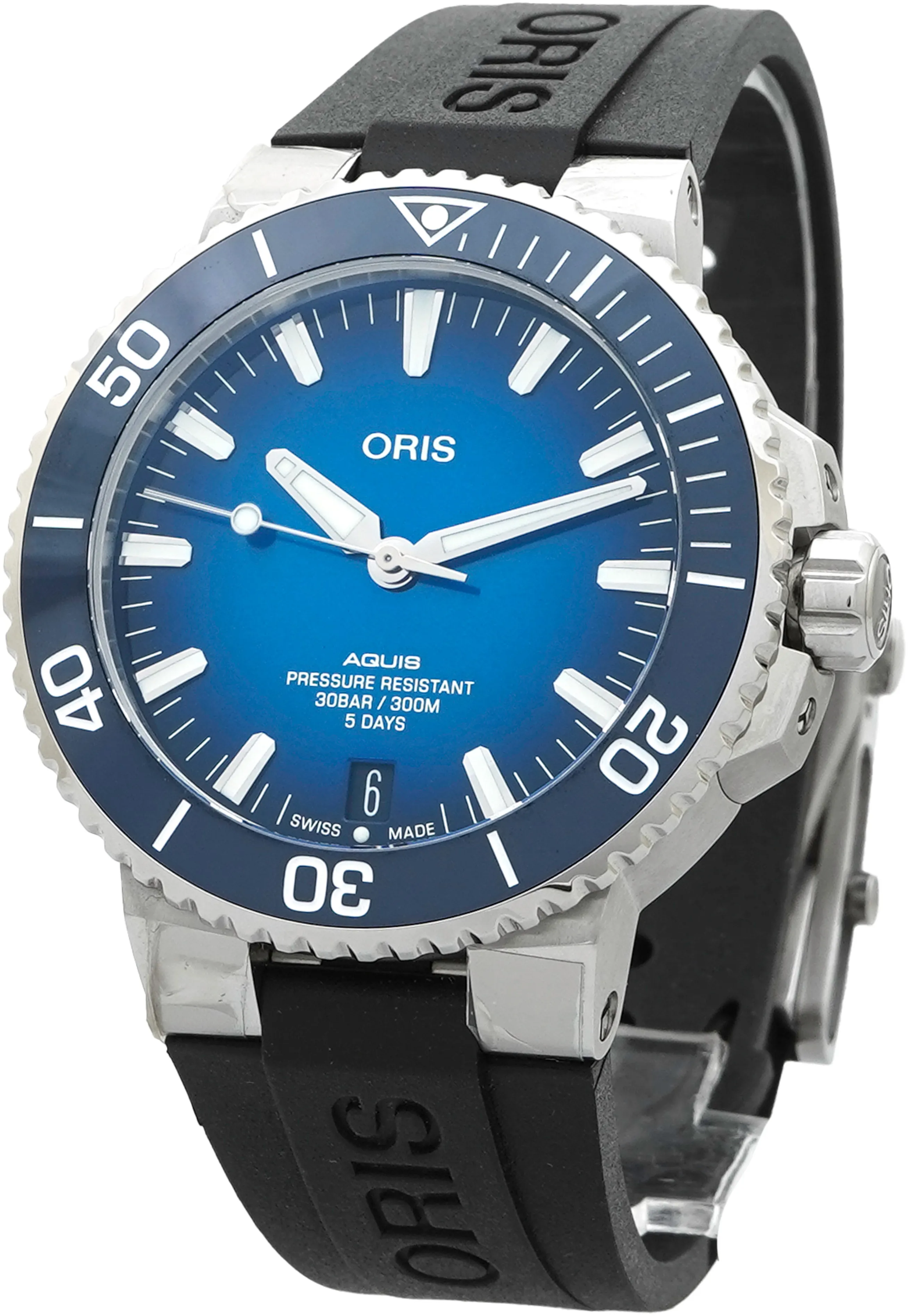 Oris Aquis Date 01 400 7763 4135 43.5mm Stainless steel Blue 1