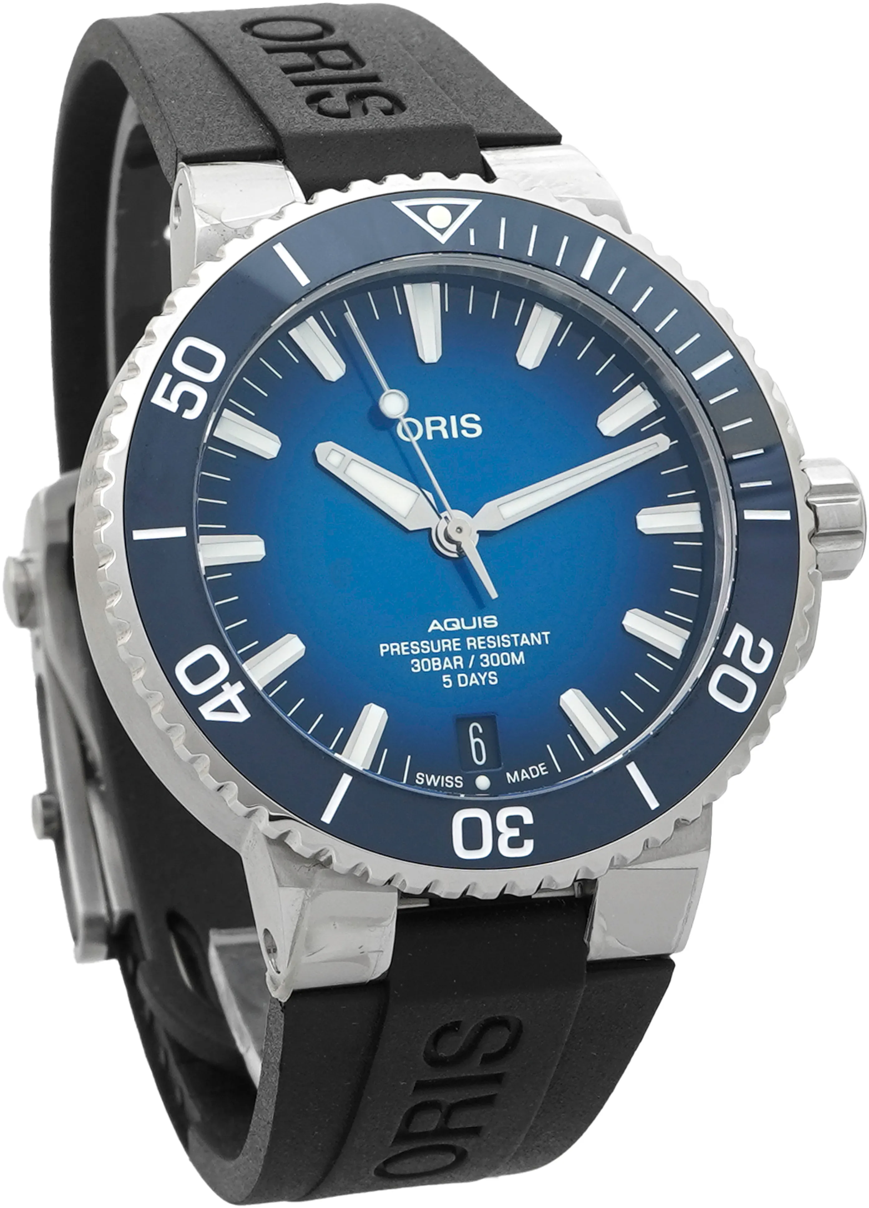 Oris Aquis Date 01 400 7763 4135 43.5mm Stainless steel Blue 2