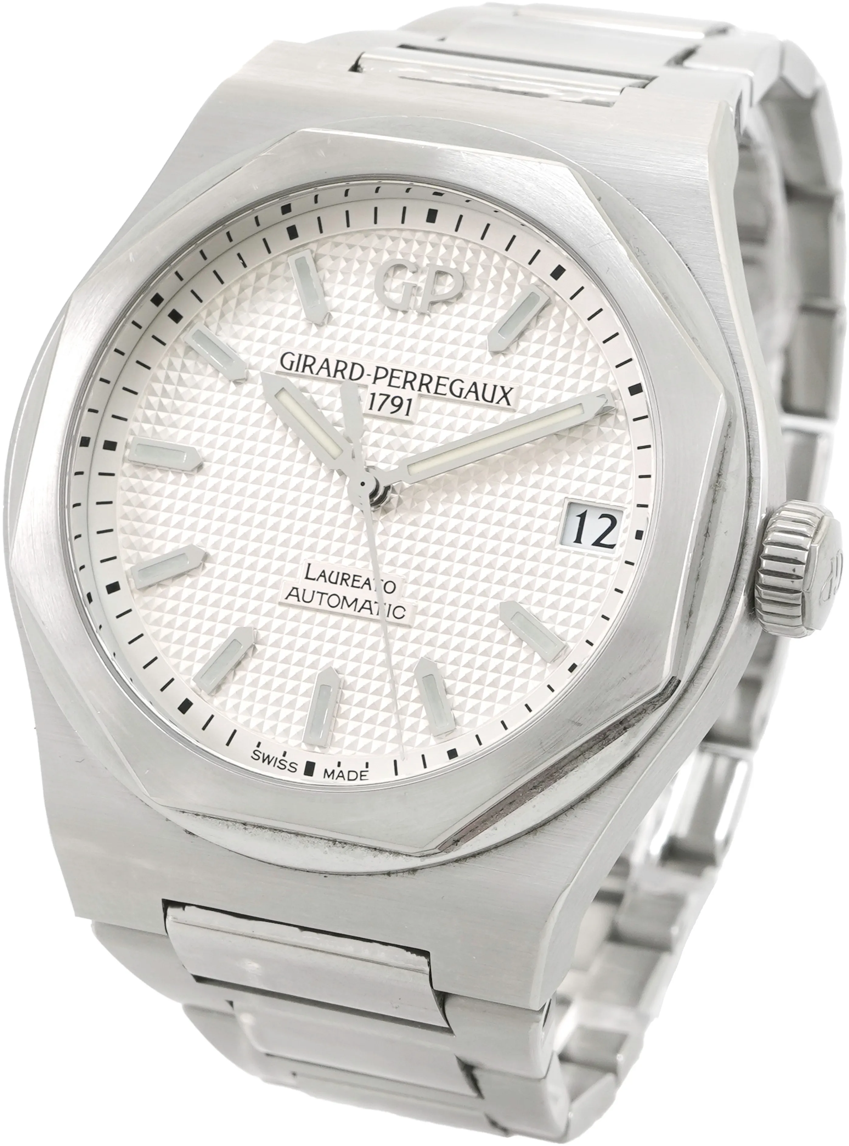 Girard-Perregaux Laureato 81010-11-131-11A 42mm Stainless steel Silver 1