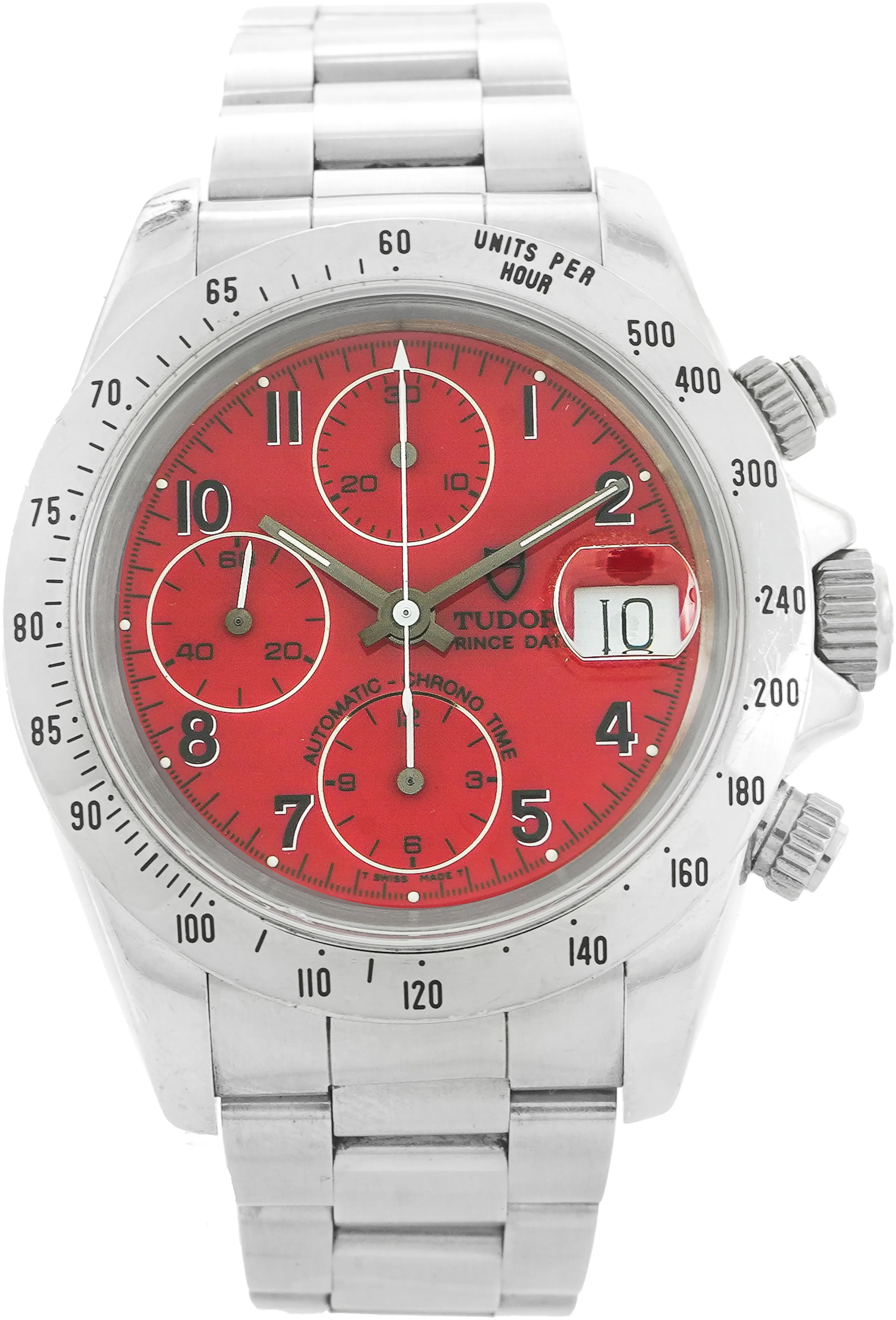 Tudor Prince Date 79280 41mm Stainless steel Red