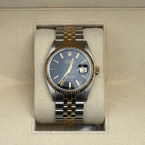 Rolex Datejust 1601 36mm Yellow gold and stainless steel Black
