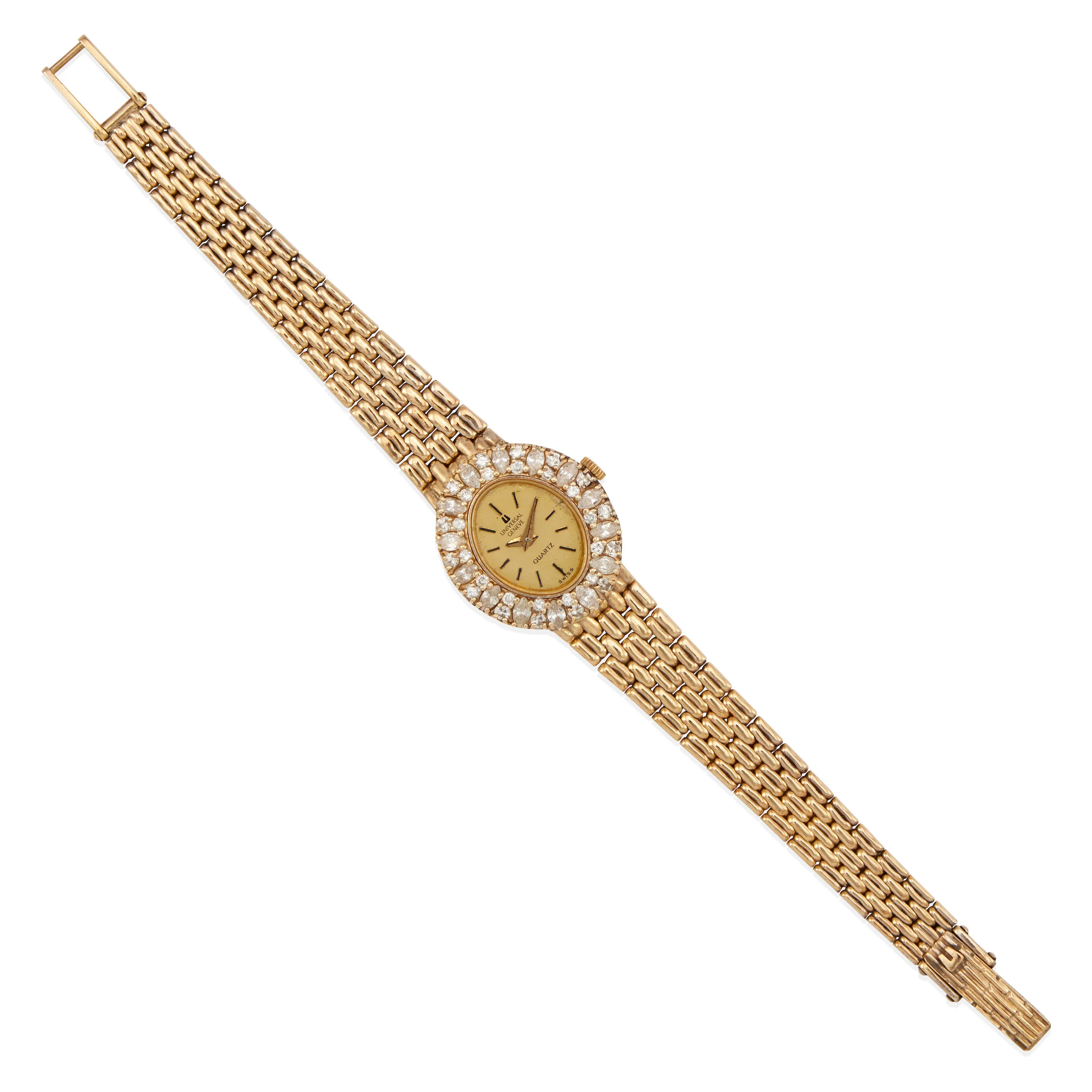 Universal Genève 21mm Yellow gold and Diamond 2