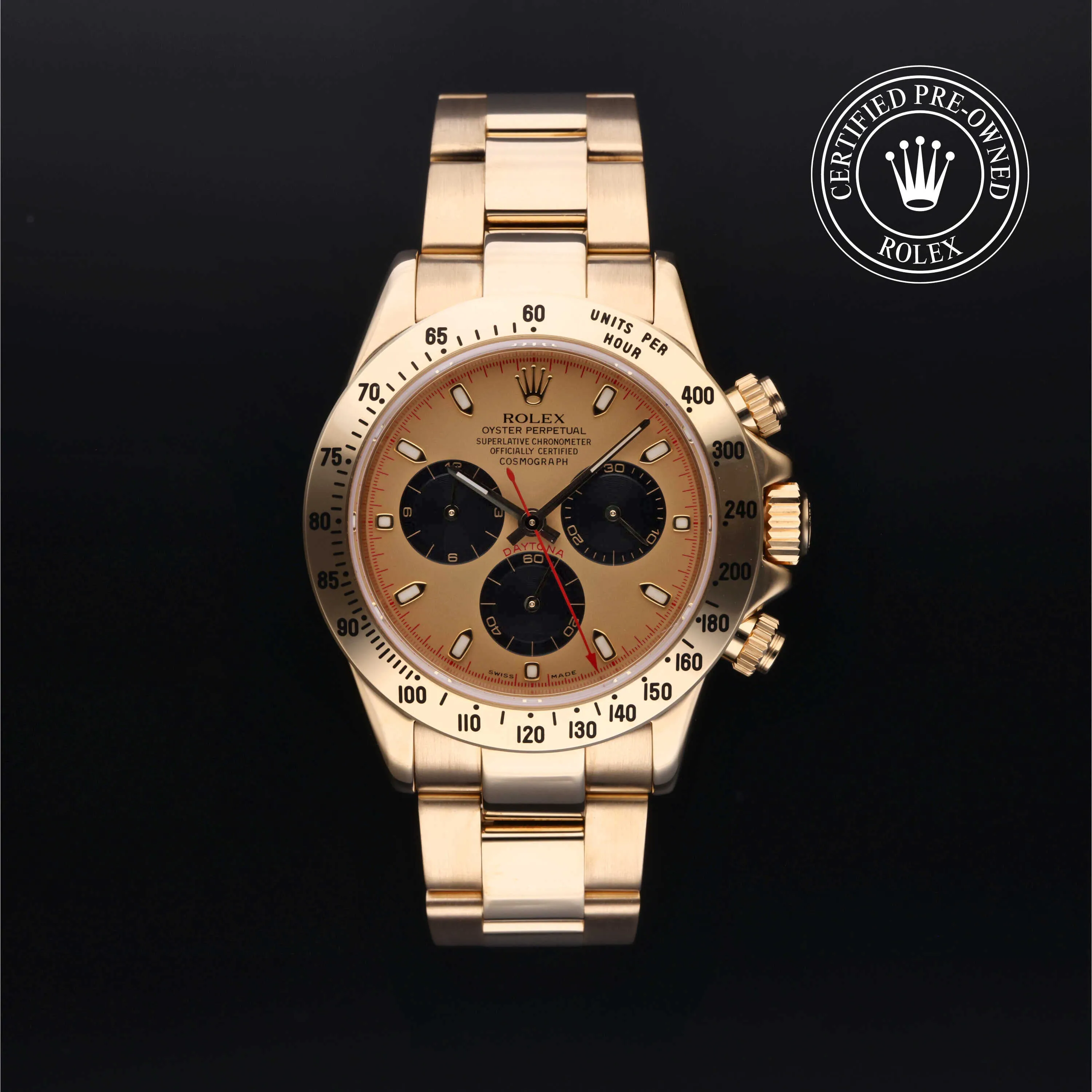 Rolex Daytona 116528-0018 40mm Yellow gold Champagne