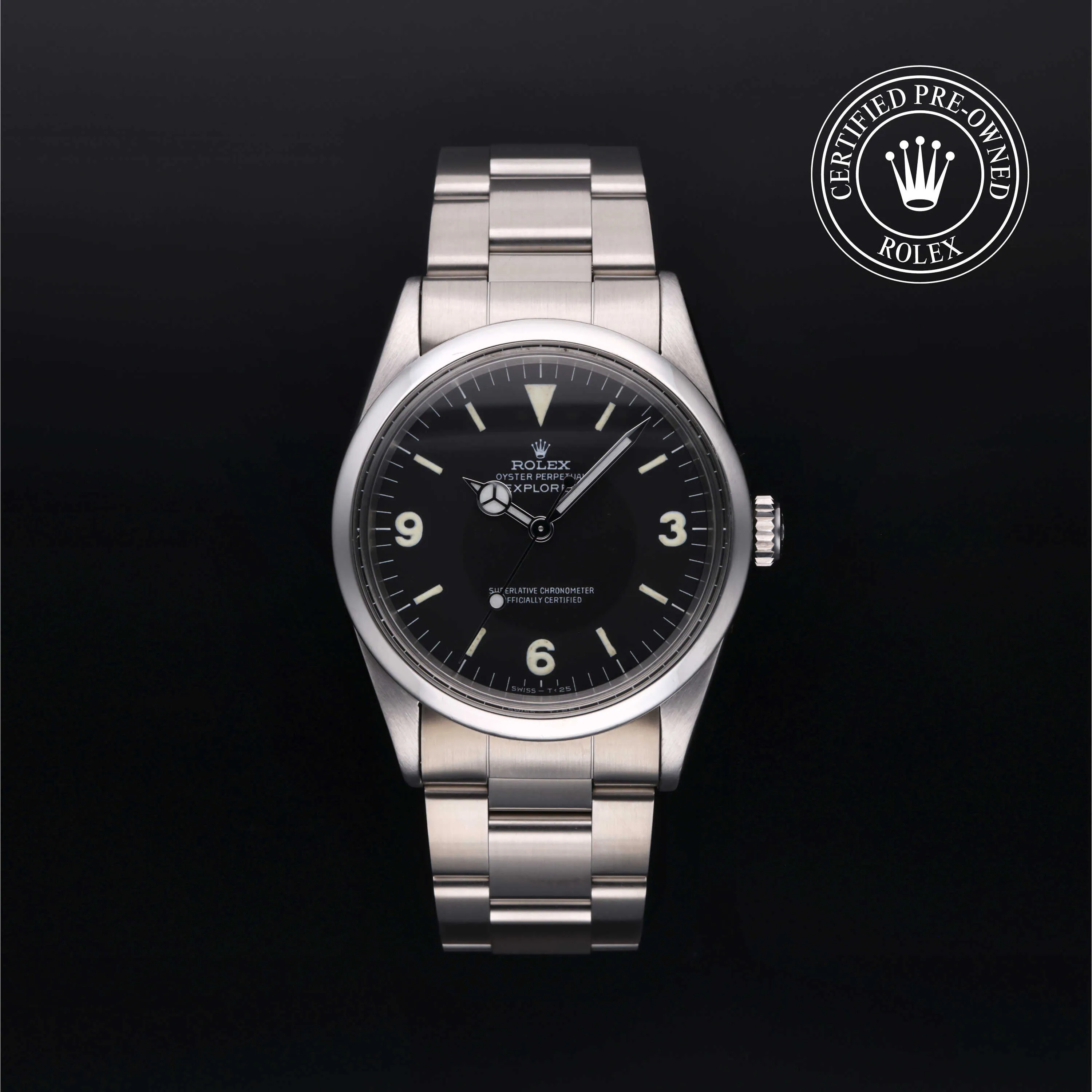 Rolex Explorer 1016/0 36mm Oystersteel Black