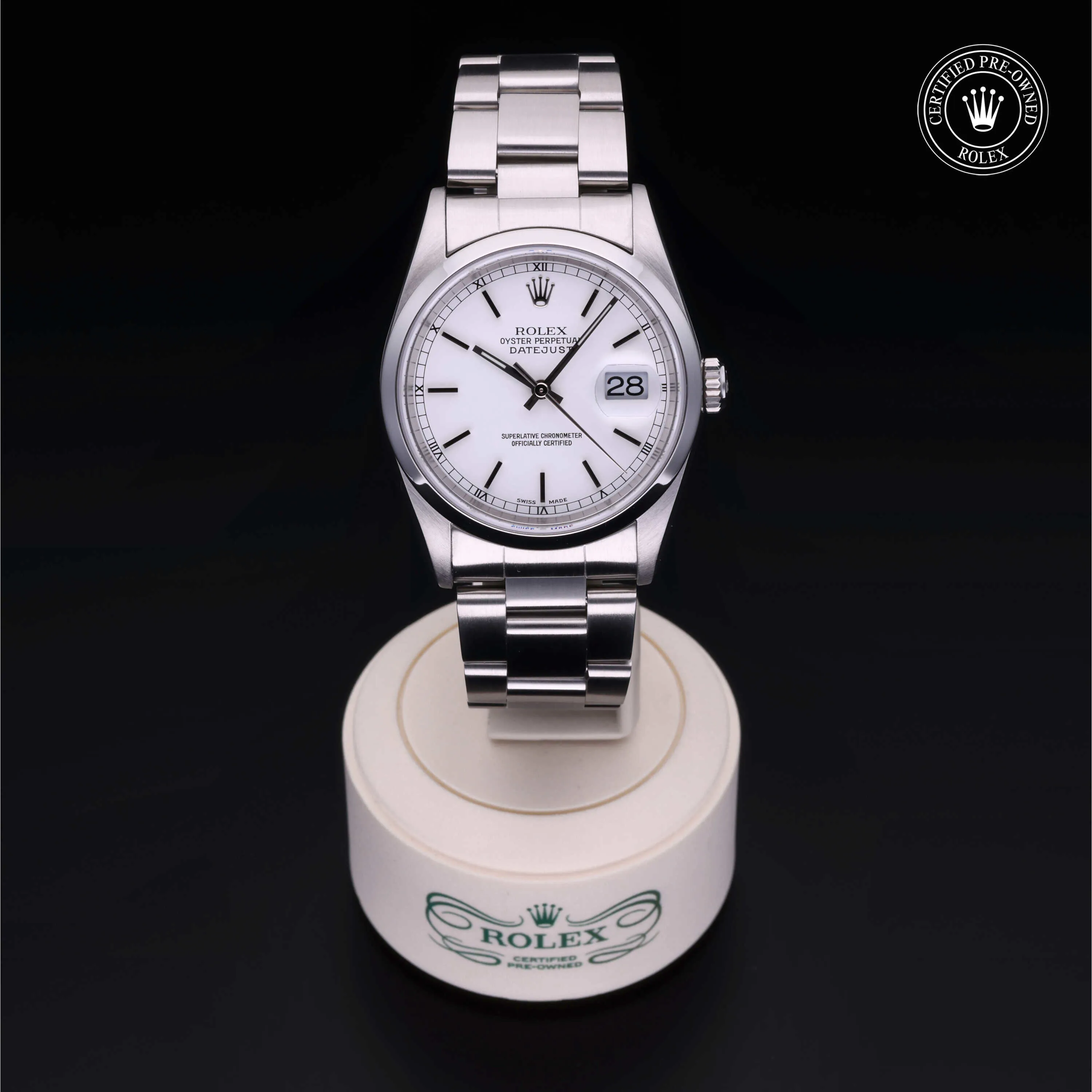 Rolex Datejust 36 16200 36mm Oystersteel White 1