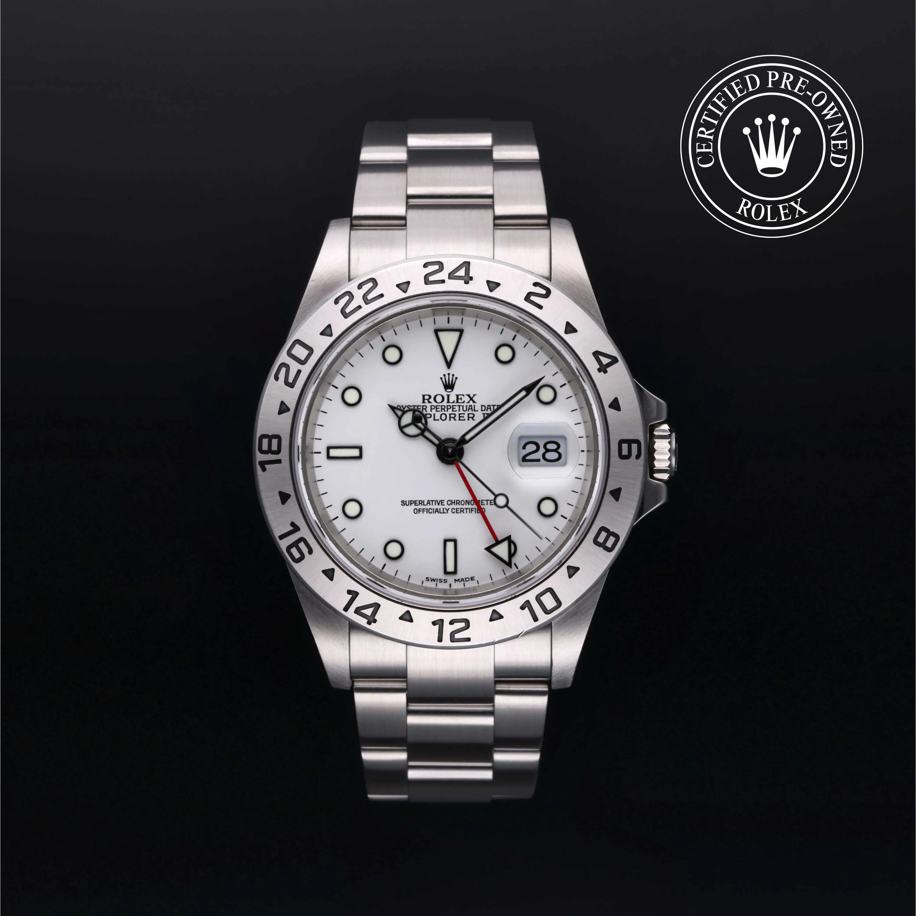 Rolex Explorer II 16570 40mm Oystersteel White