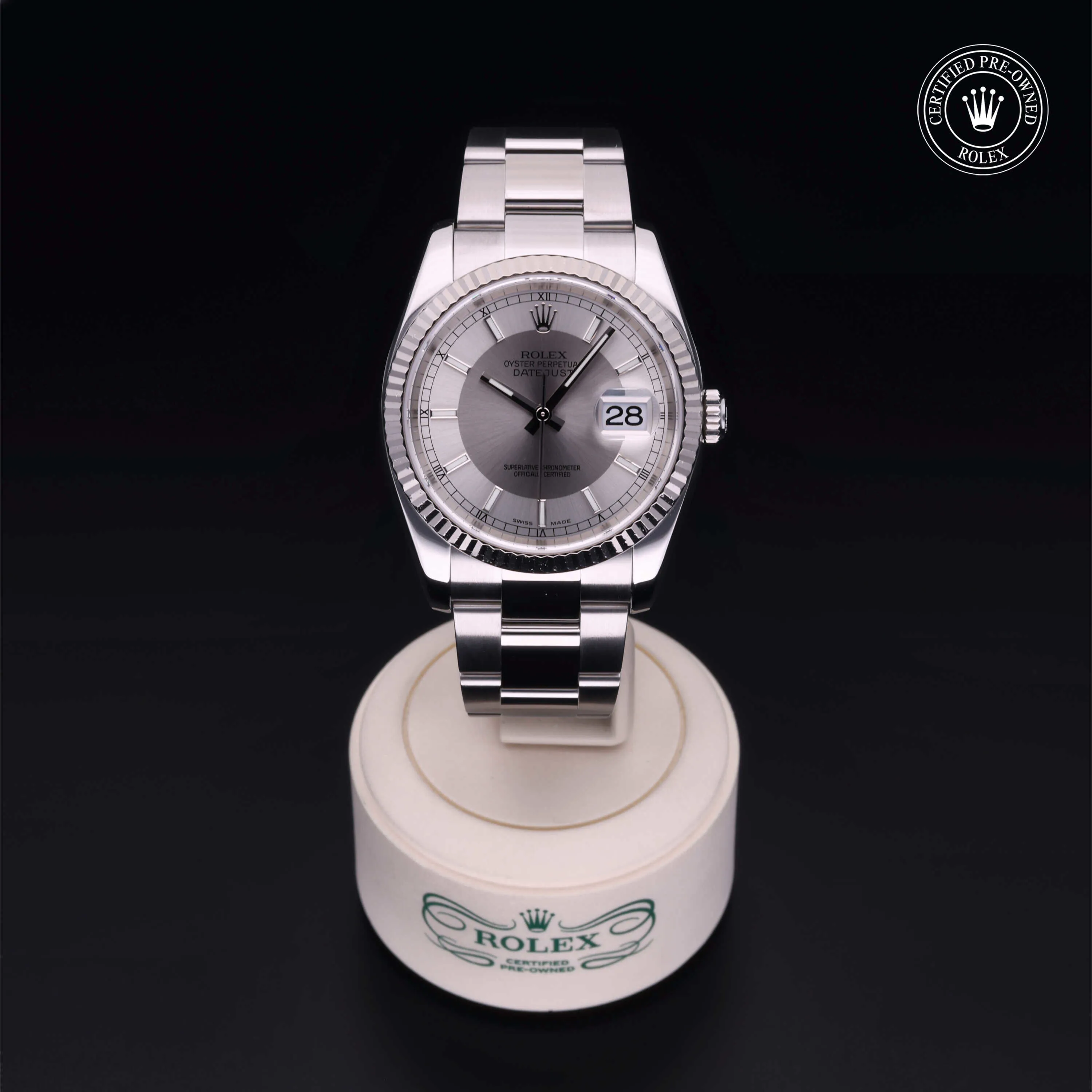 Rolex Datejust 36 116234 36mm White gold and Oystersteel Silver 1