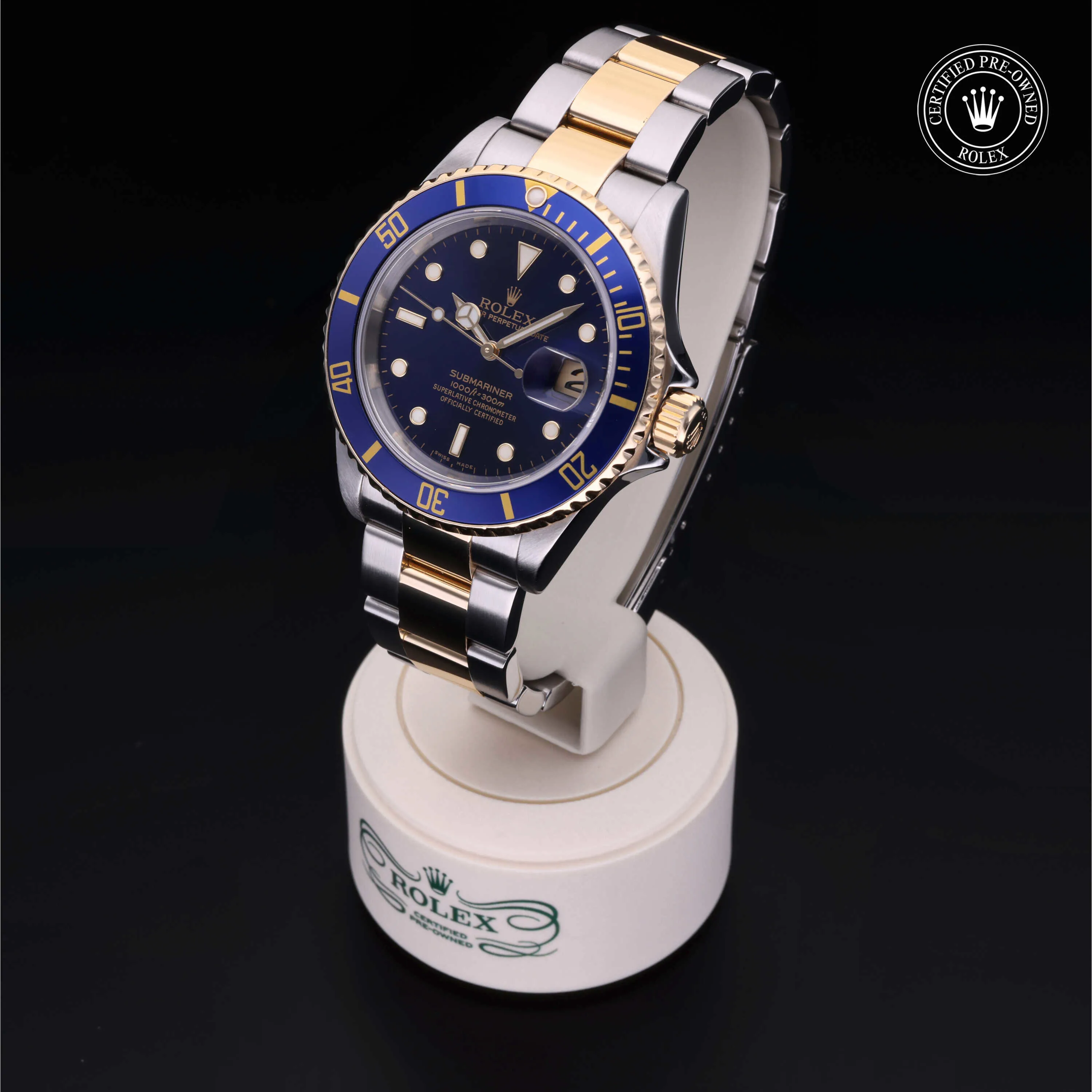 Rolex Submariner 16613 40mm Yellow gold and Oystersteel Blue 2