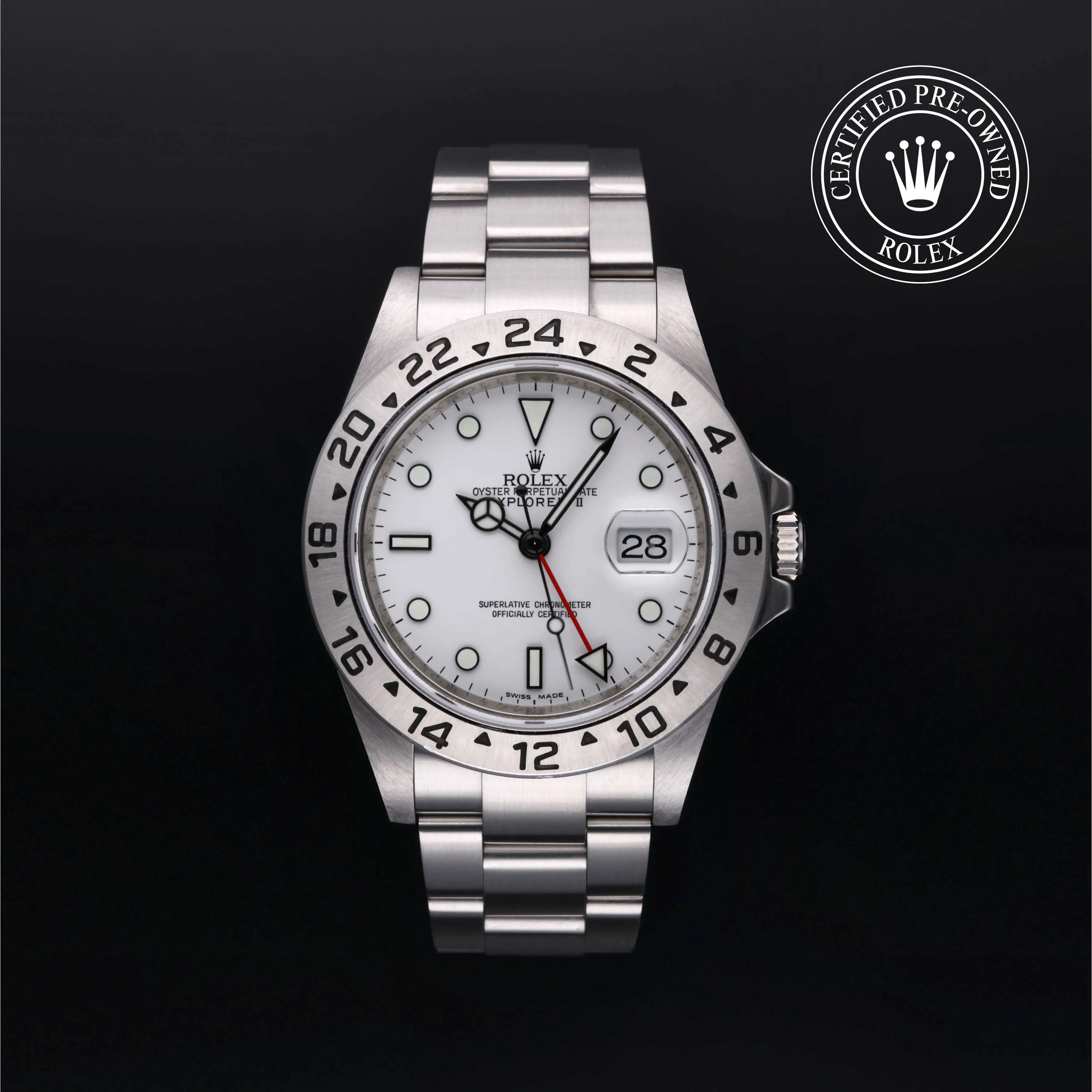 Rolex Explorer II 16570 40mm Oystersteel White