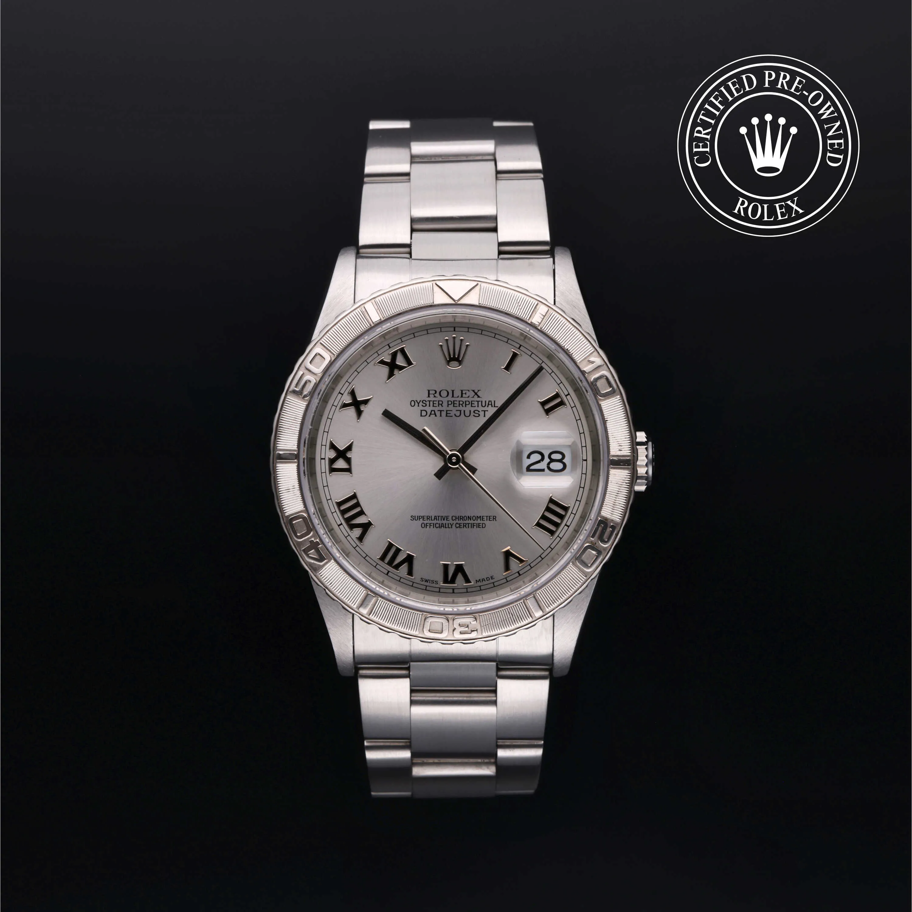 Rolex Datejust Turn-O-Graph 16264 36mm White gold and Diamond Gray