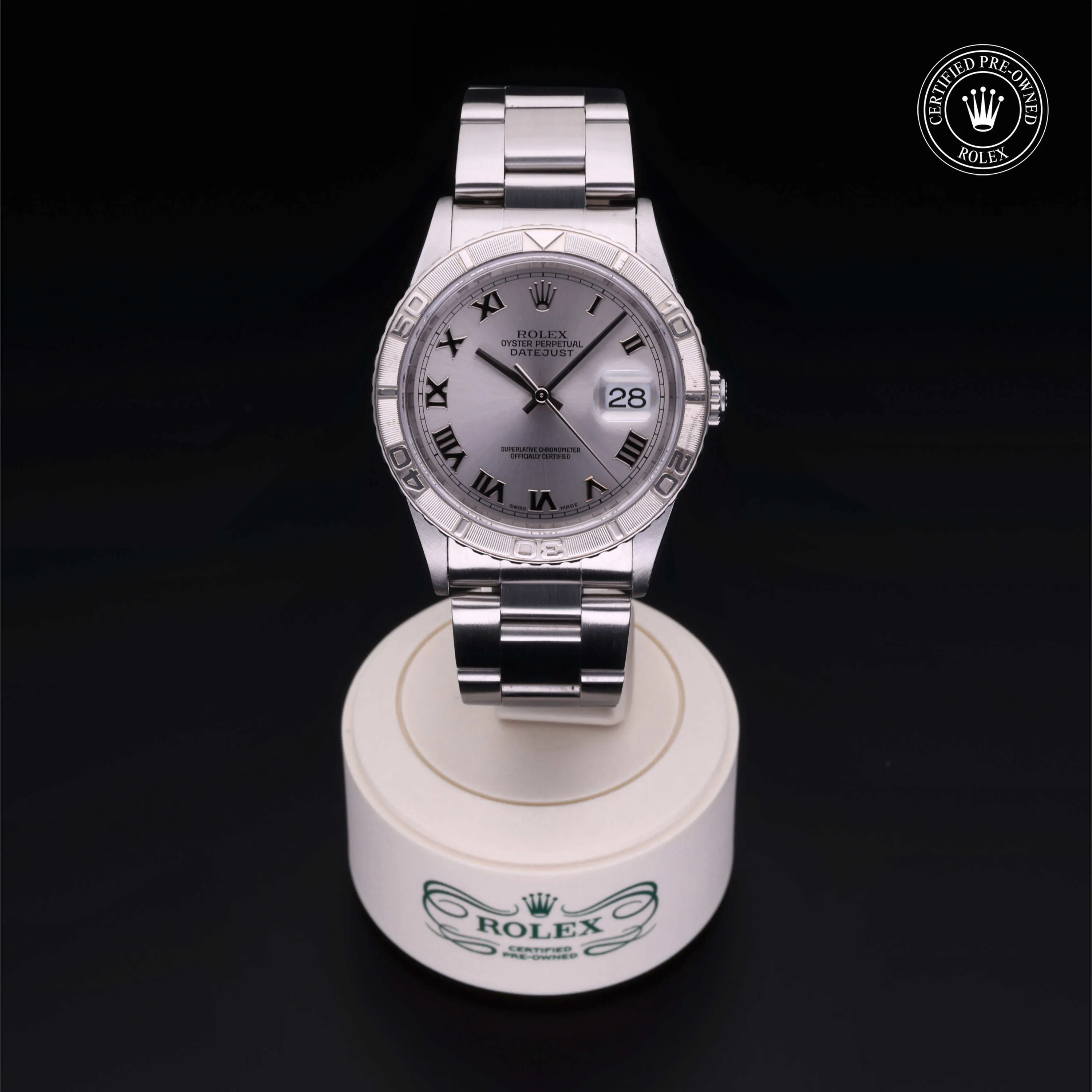 Rolex Datejust Turn-O-Graph 16264 36mm White gold and Diamond Gray 1