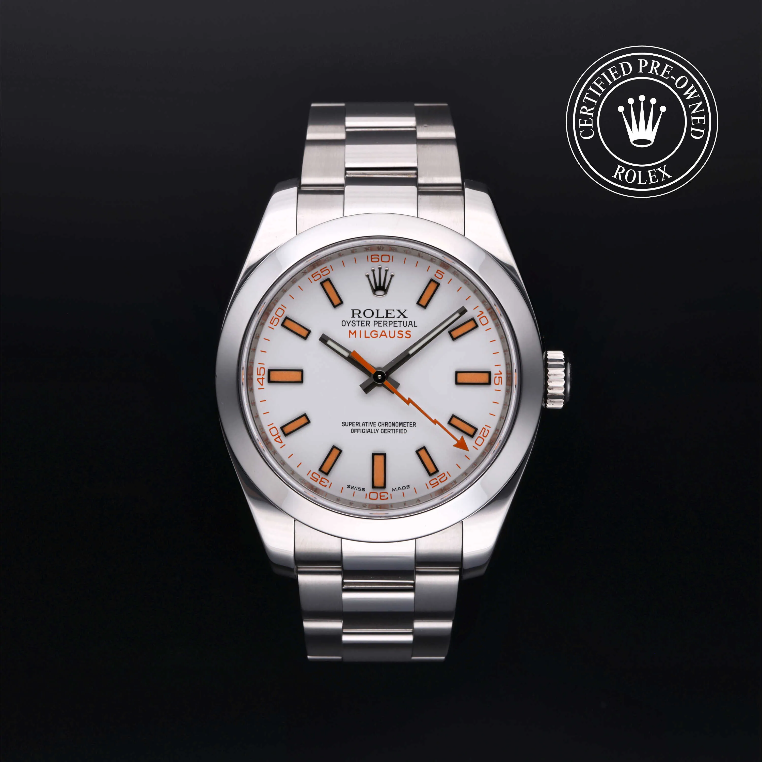 Rolex Milgauss 116400 40mm Stainless steel White