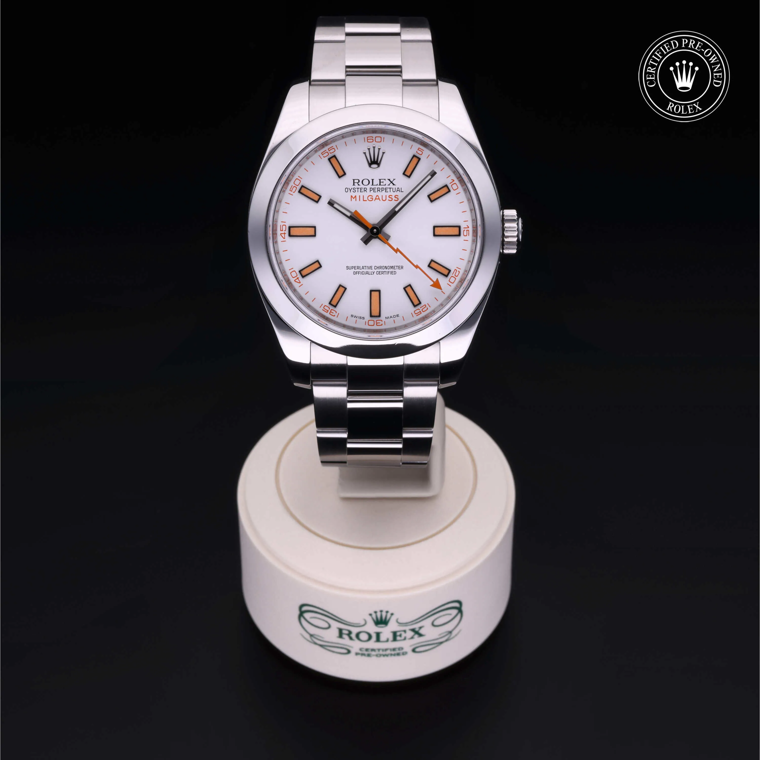 Rolex Milgauss 116400 40mm Stainless steel White 1