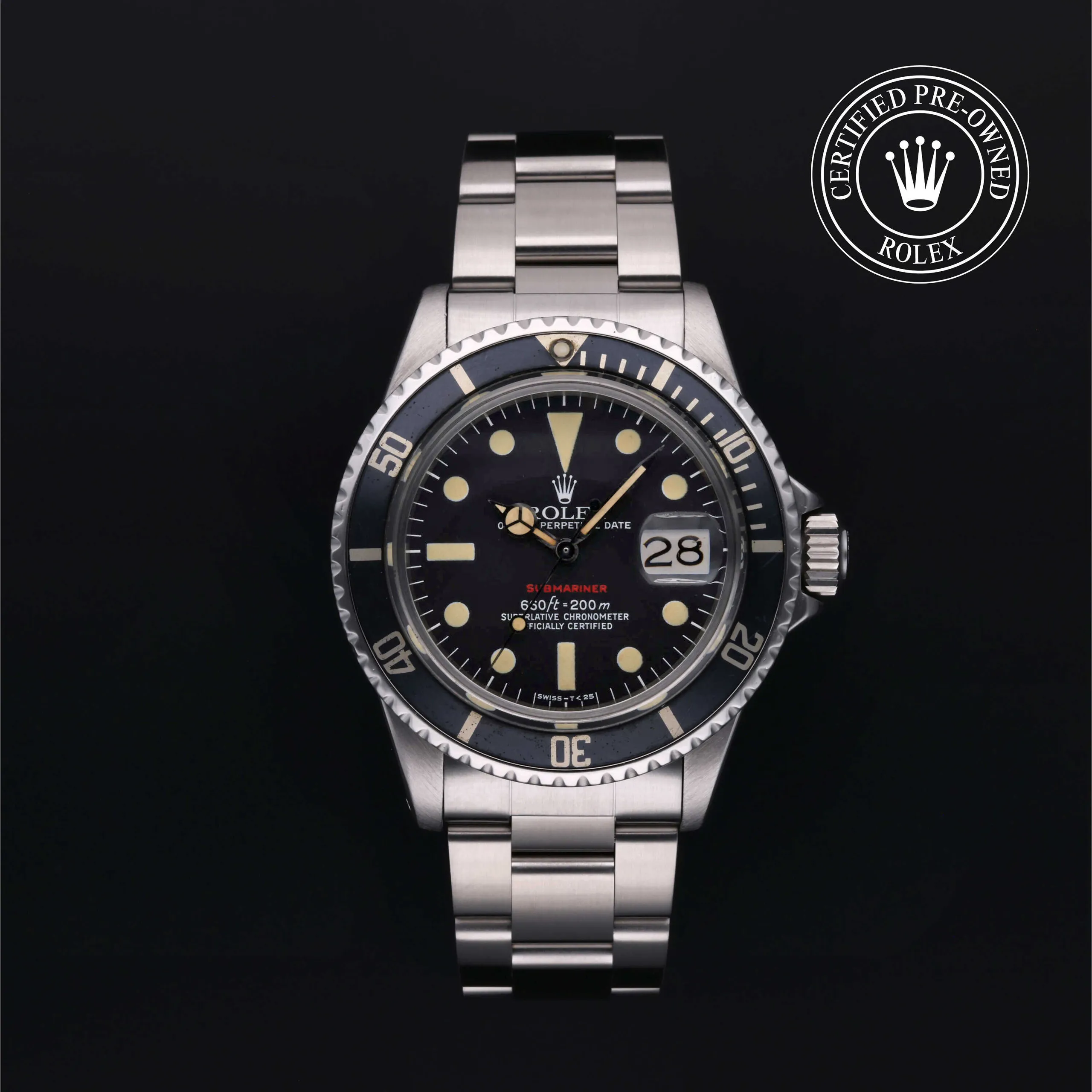 Rolex Submariner 16800 40mm Stainless steel Black