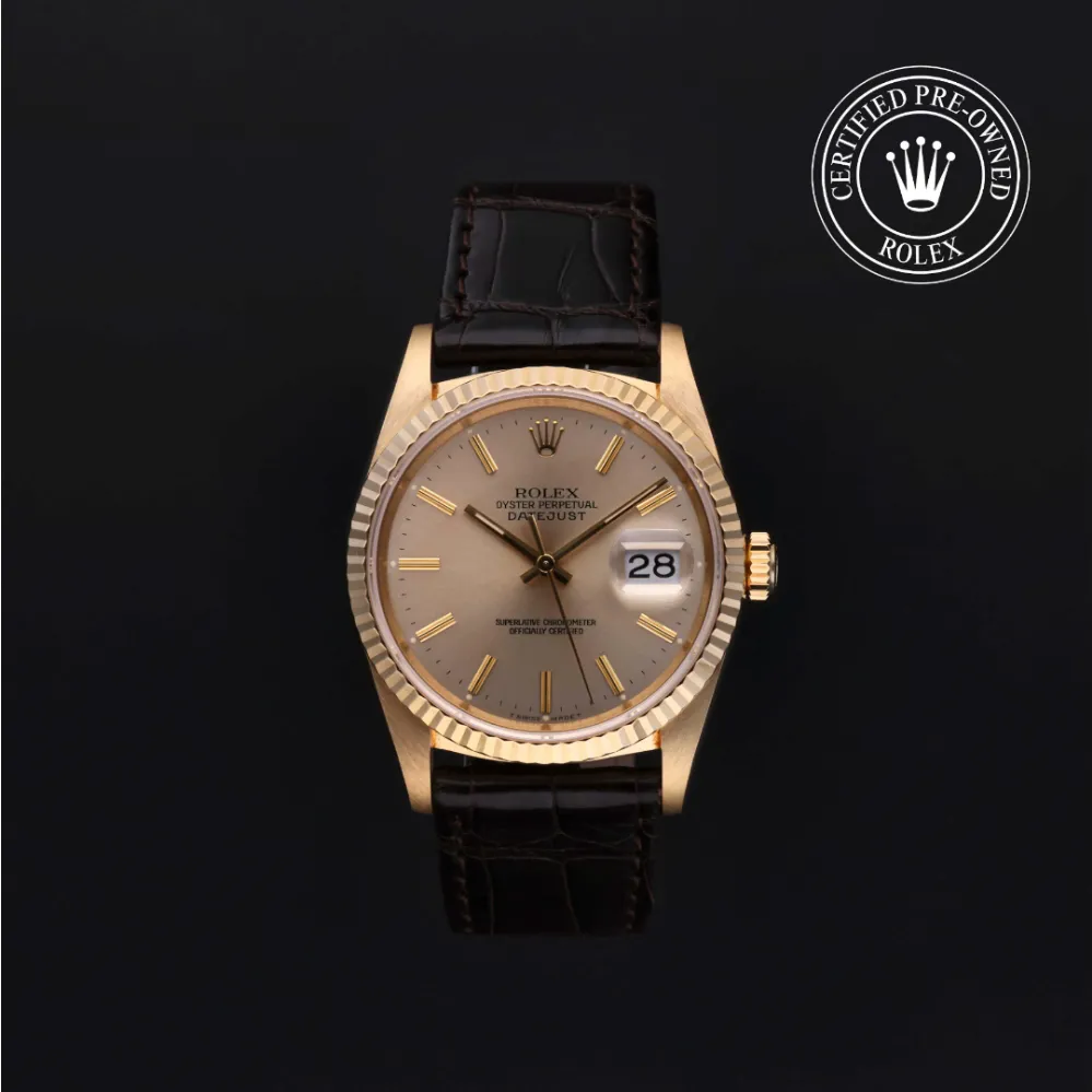 Rolex Datejust 36 16238 36mm Yellow gold Silver