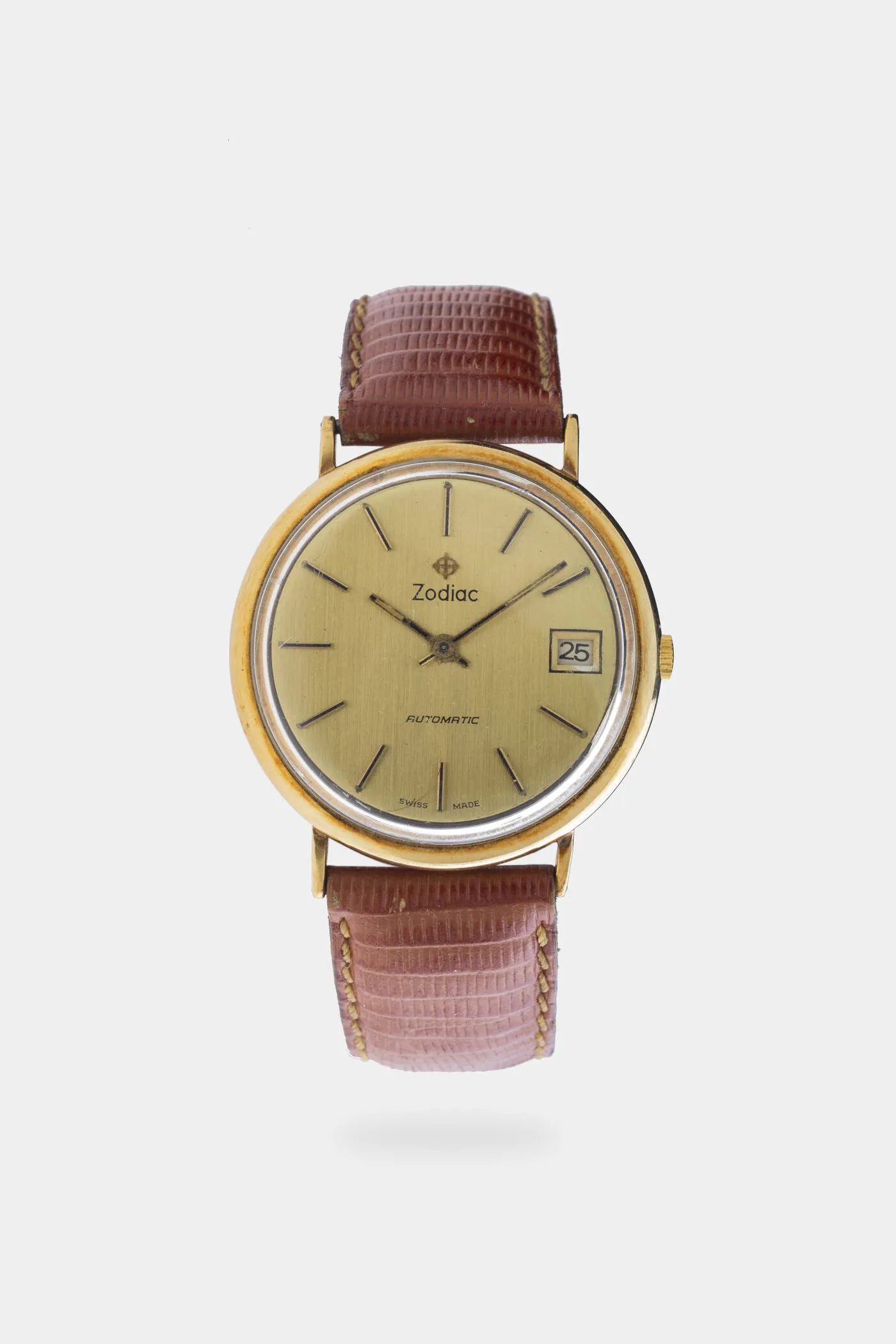 Zodiac 34mm Yellow gold Champagne