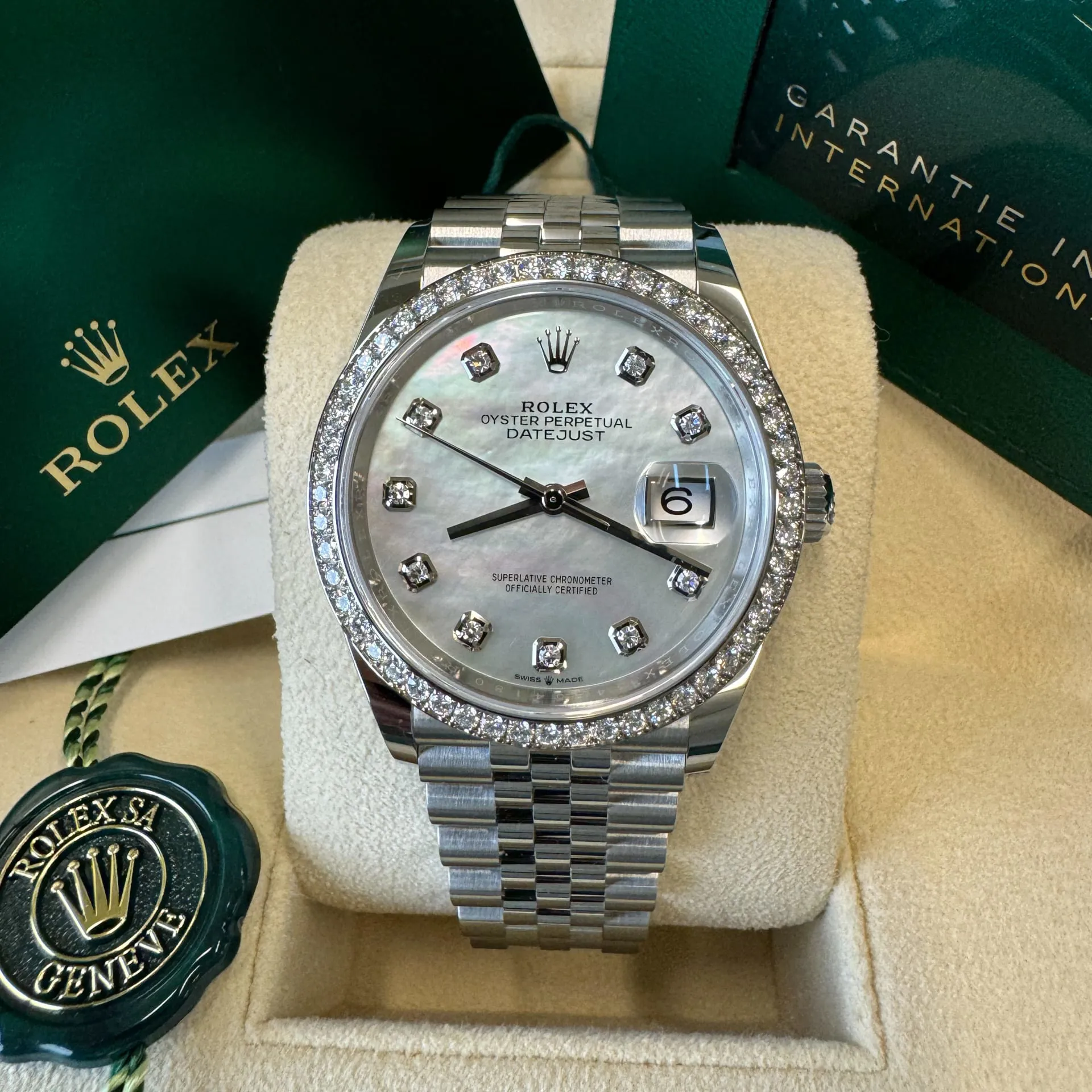 Rolex Datejust 126284RBR-0011 36mm White gold and Oystersteel White