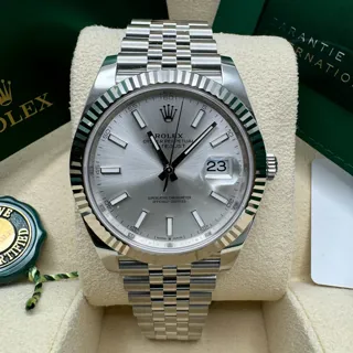 Rolex Datejust 41 126334 White gold and Stainless steel Silver