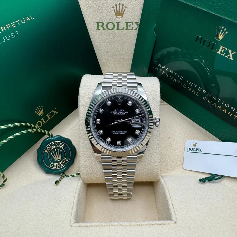 Rolex Datejust 41 126334-0012 41mm White gold and Oystersteel Black