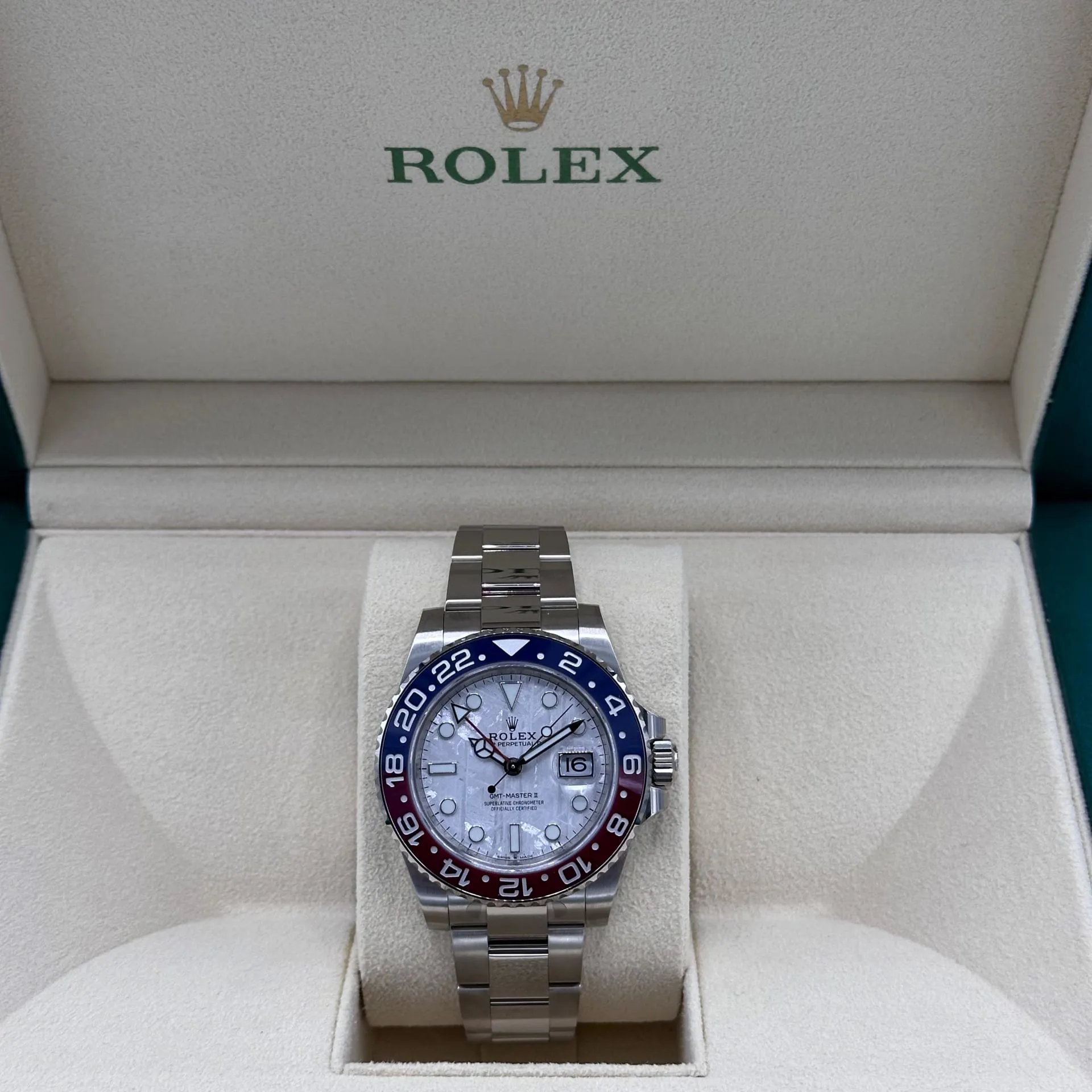 Rolex GMT-Master II 126719BLRO-0002 40mm 18k white gold Silver 1