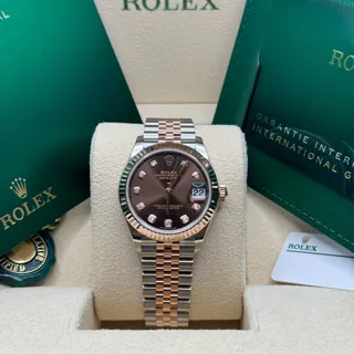 Rolex Datejust 31 278271 Rose gold and Stainless steel Brown