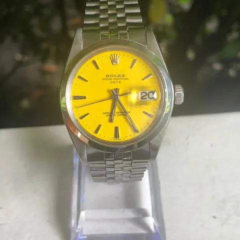 Rolex Oyster Perpetual Date 1500 34mm Stainless steel Yellow