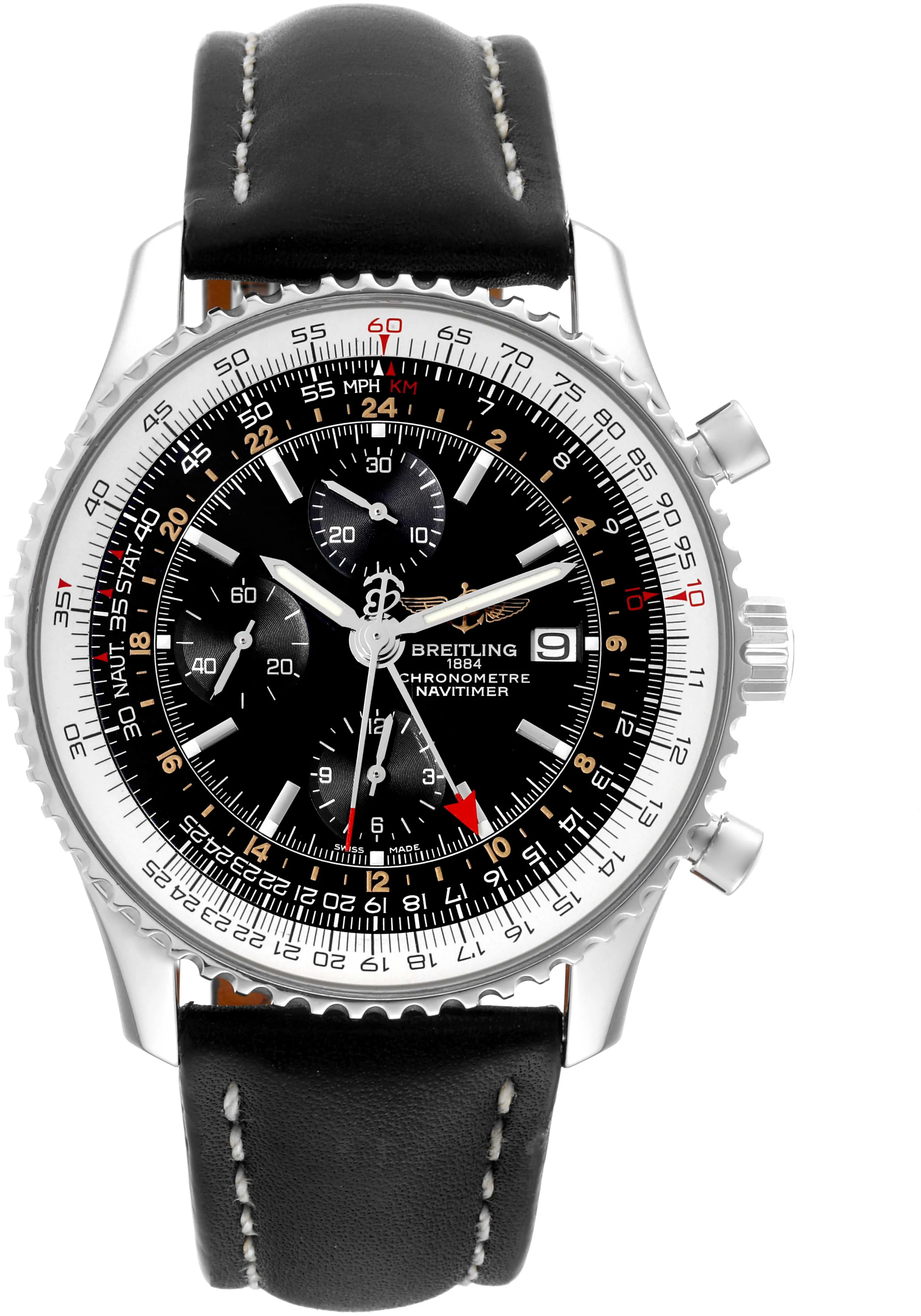 Breitling Navitimer A24322 46mm Stainless steel Black