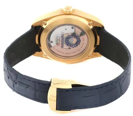 Omega Aqua Terra 522.53.38.20.03.001 38mm Yellow gold Blue 7