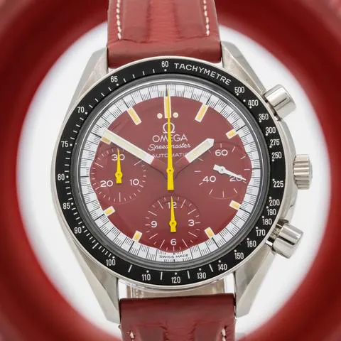 Omega Speedmaster Reduced 3810.61.41 39mm Stainless steel Red