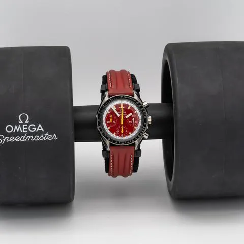 Omega Speedmaster Reduced 3810.61.41 39mm Stainless steel Red 3