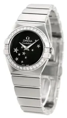 Omega Constellation Quartz 123.15.24.60.01.001 27mm Stainless steel Black