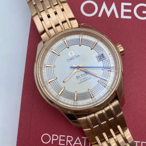 Omega De Ville 431.60.41.21.02.001 41mm Rose gold Silver