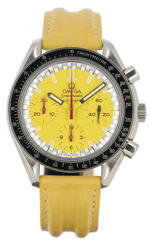 Omega Speedmaster Reduced 3810.12.40 39mm Stainless steel Yellow