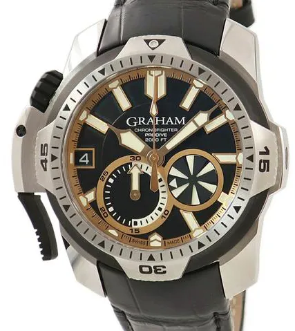 Graham 2CDAV.B04A 45mm Stainless steel Black