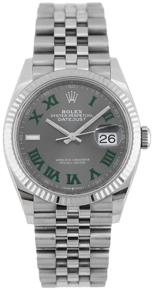 Rolex Datejust 36 126234 36mm White gold and Stainless steel Gray