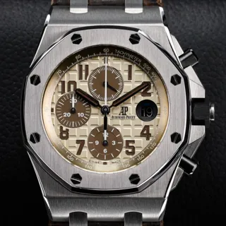 Audemars Piguet Royal Oak Offshore 26470ST.OO.A801CR.01 Ceramic and Stainless steel Beige