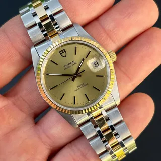 Tudor Prince Oysterdate 74033 Yellow gold and Stainless steel Champagne