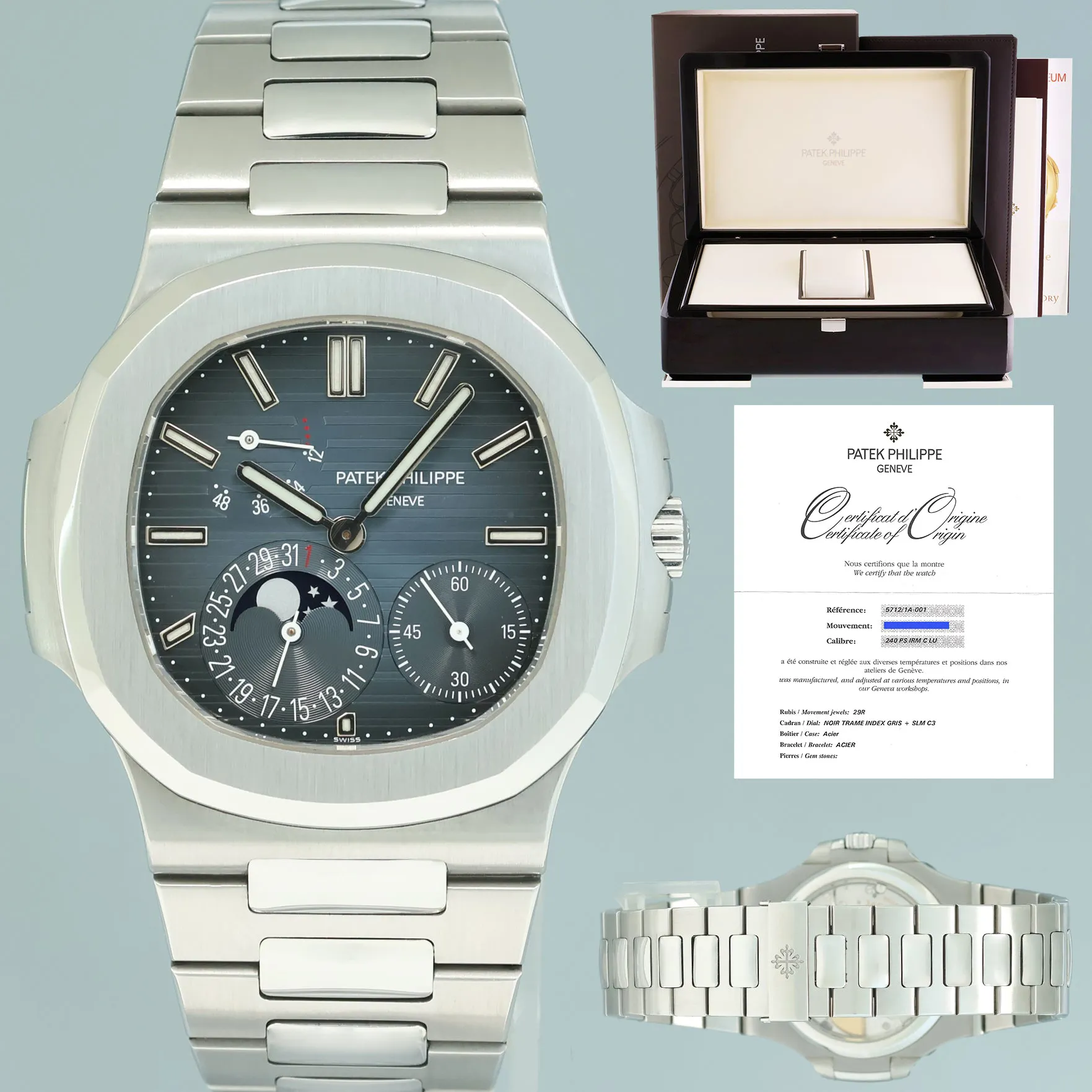 Patek Philippe Nautilus 5712A 40mm Stainless steel Blue