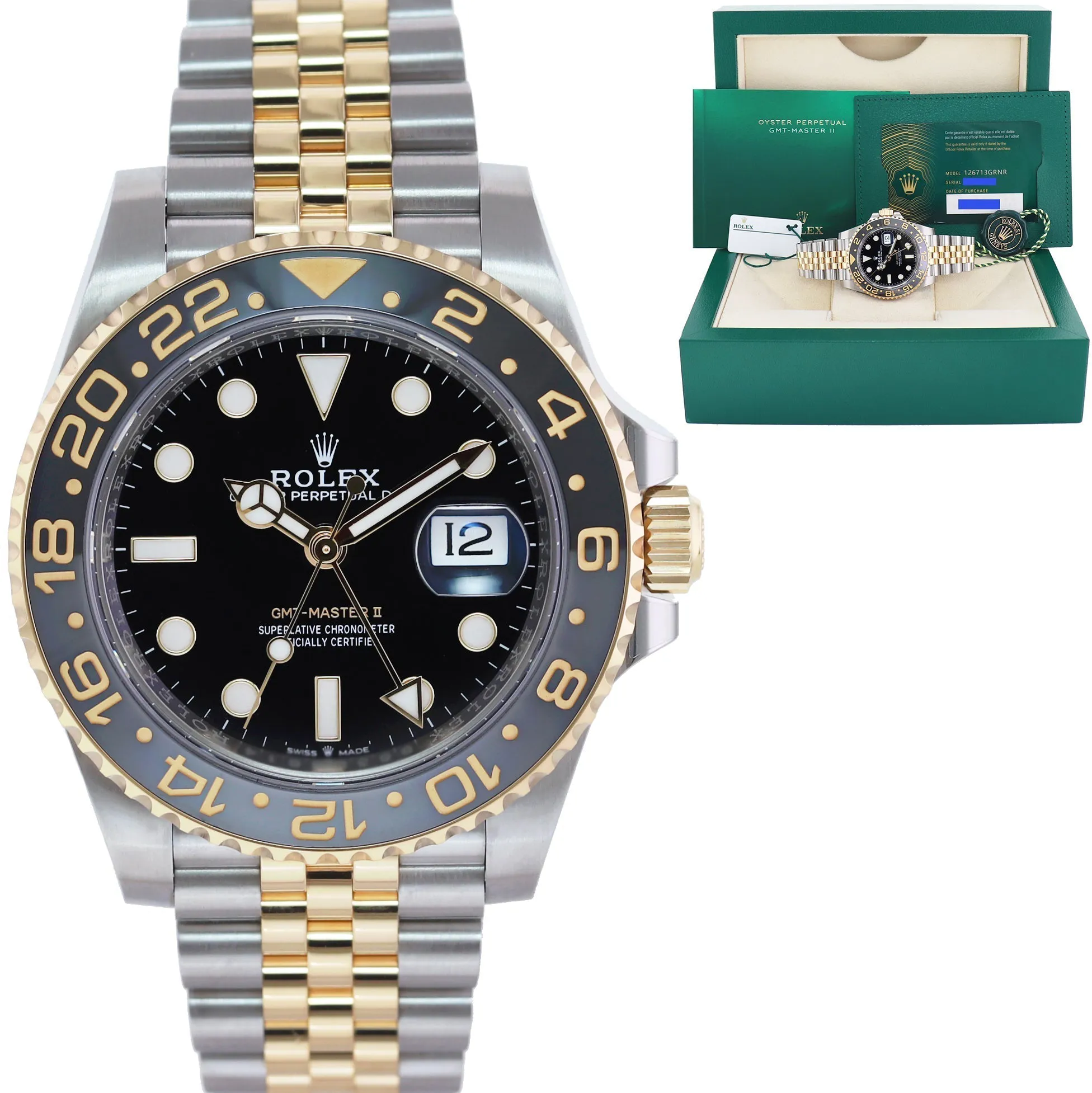 Rolex GMT-Master II 126713 40mm Yellow gold Black