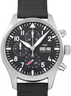 IWC Pilot IW3780-01 Stainless steel Black